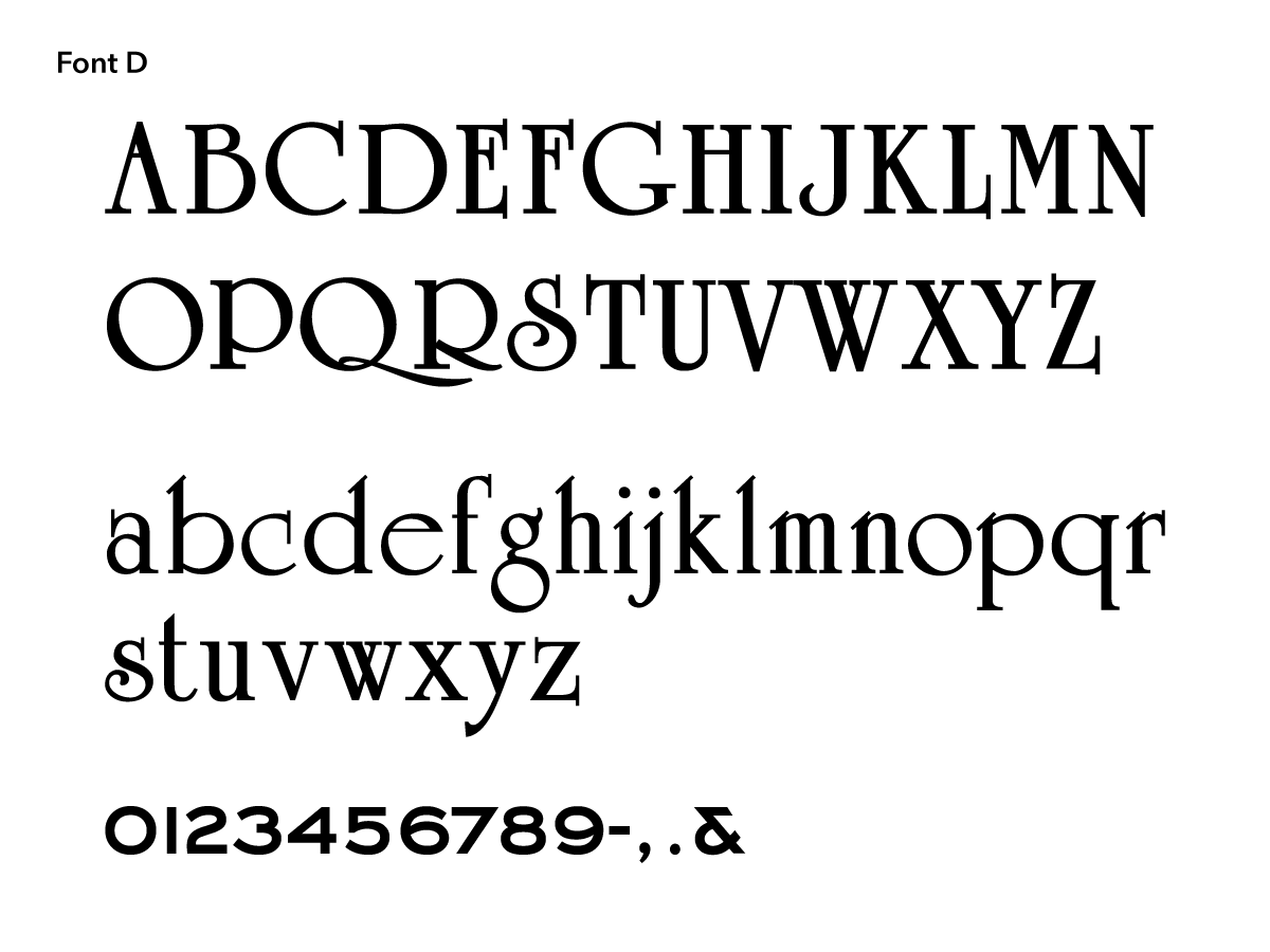書体D