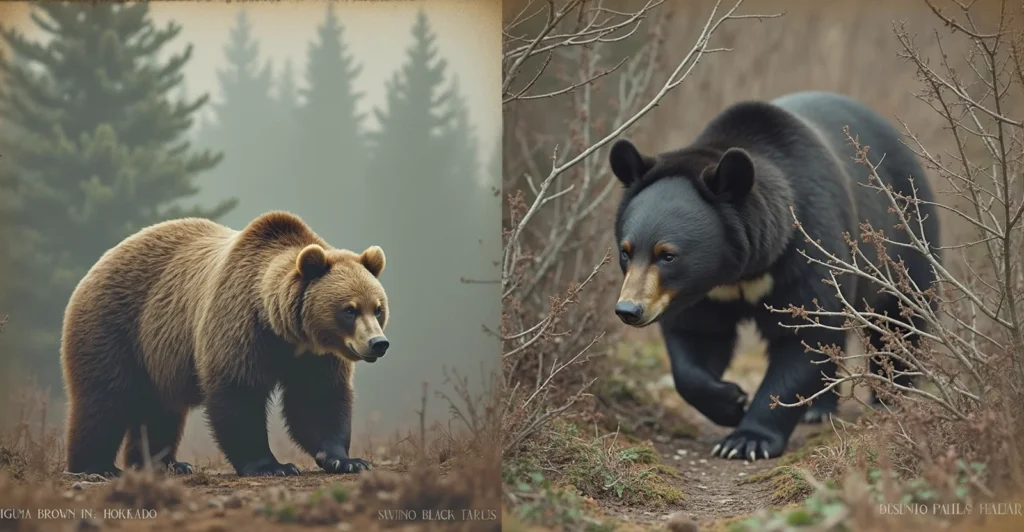 ヒグマとツキノワグマ
