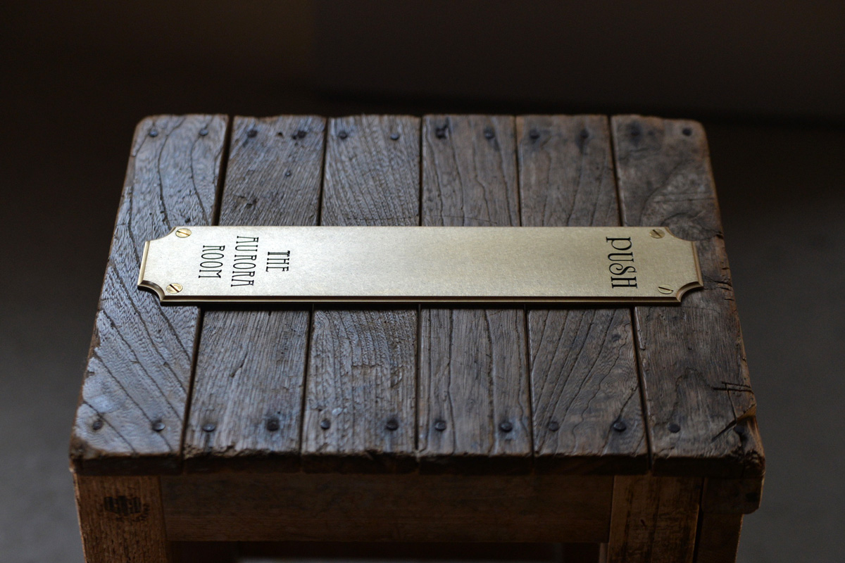 真鍮 プッシュプレート (Push Plate)